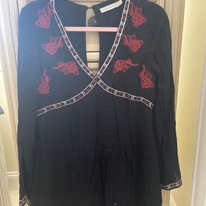 Paper crane  black semi-formal dress